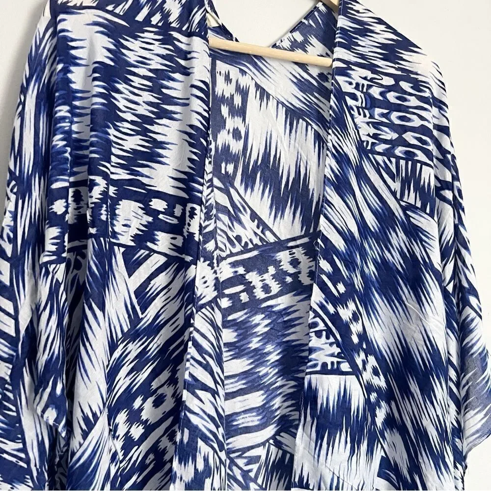 Michael Stars Ruana ikat shawl wrap